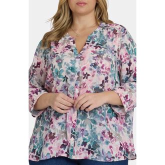 NYDJ Pintuck Top in Le Marais at Nordstrom, Size 3X