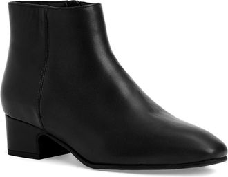 Aquatalia Rialto Waterproof Bootie in Black Leather at Nordstrom, Size 7.5