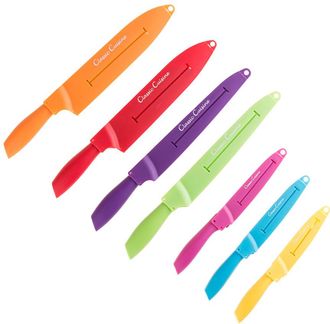 Trademark Classic Cuisine 14 Pc Colored Knife Set