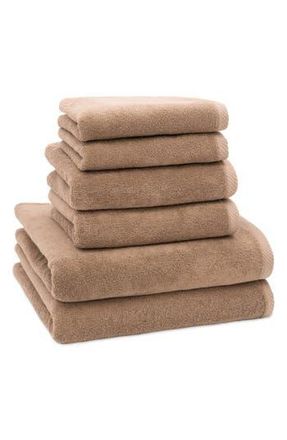 Linum Home Textiles 6-Piece Ediree Cotton Towel Set in Cocoa at Nordstrom Rack