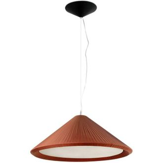 Faro Barcelona Faro Hue-in - L&aacute;mpara Colgante De Techo Tipo C&uacute;pula Peque&ntilde;a Con 3 Luces Burdeos, E27