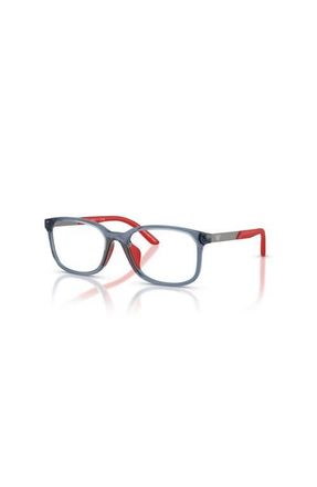 Emporio Armani 49mm Rectangle optical glasses in Blue at Nordstrom