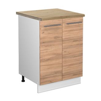 Vicco Mueble Bajo De Cocina Fame-line, Roble Dorado, 60 Cm, Et Roble