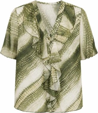 2-Biz Mujer, Blusas y Camisas, Verde, Talla: M