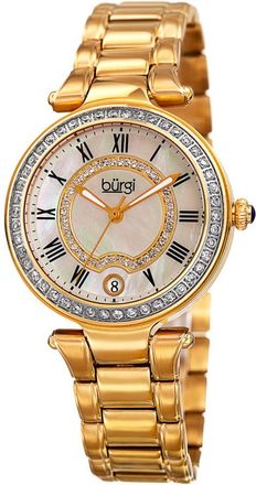 Bürgi Quartz Mother of Pearl Dial Ladies Watch BUR165YG