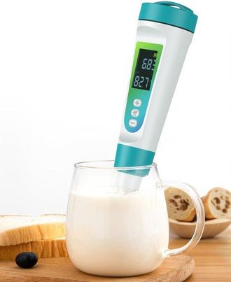 OEM Medidor Digital De Ph Para Alimentos, Mediciones De Ph, Masa Madre, Pan, Embutidos, Carne Enlatada, Queso, Agua, L&iacute;quidos S&oacute;lidos Y Semil&iacute;quidos