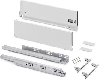 Emuca Emuca Caj&oacute;n Exterior Vertex Con Regulaci&oacute;n 3d De Altura 178mm, 40kg, Profundidad 500mm, Acero, Pintado Blanco