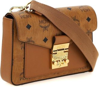 MCM Cognac Millie Crossbody in Visetos