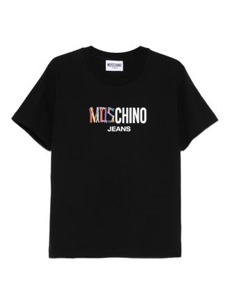 Moschino logo-print T-shirt - Black