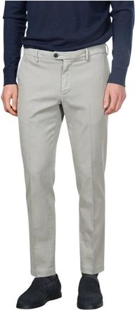 Mason's New York Chino Broek - Heren - Slim Fit Broeken - Grijs - L - Katoen - Broeken