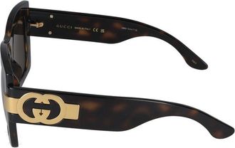 Gucci Womens Gg1688s Sunglasses Havana Injected