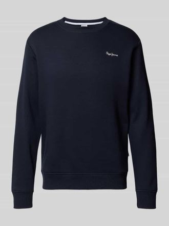 Pepe Jeans London Regular Fit Sweatshirt aus Baumwollmix Modell MACBETH in Marine, Größe XL