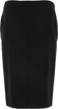 Givenchy Womens Wool Skirt Black