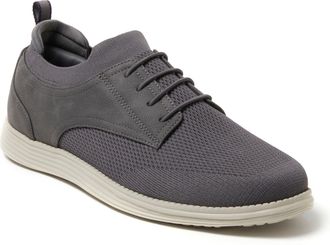 Dearfoams Mens Nash Stretch Knit Oxford Slip On Sneaker