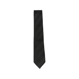 Tagliatore Ties, male, Black, Size: ONE SIZE Striped Silk Tie