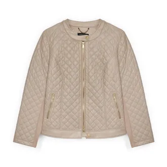 Fiorella Rubino Dames, Jassen, Beige, Maat: 6XL Leer