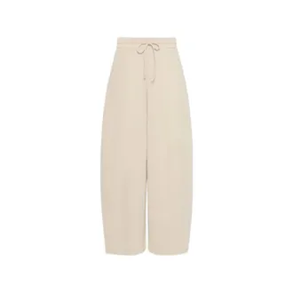 Max Mara Dames, Broeken, Beige, Maat: M Zijde