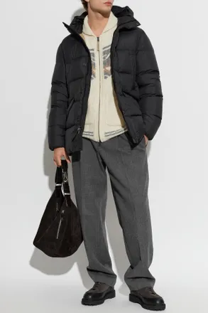 Woolrich Quilted Jacket With Hood, Mens, Black
