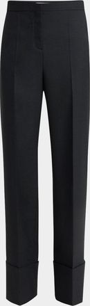 Valentino Garavani Cuffed Wool Trousers