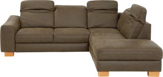 HOME AFFAIRE Ecksofa »Dundee L-Form« wahlweise mit Kopfteilverstellung und zusätzlich mit Bettfunktion