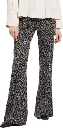 ottod'Ame Printed Flare Trousers in Blue at Nordstrom, Size 42 It