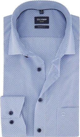 Olymp Olymp, Overhemden, Heren, Blauw, 5Xl, Katoen, Olymp business overhemd blauw