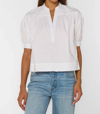 Velvet Heart Dory Cotton Blouse In White