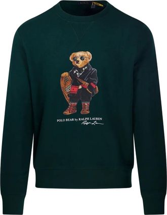 Ralph Lauren Collection Felpa con motivo Bear - Verde