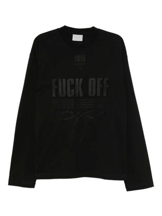 VETEMENTS embroidered short-sleeved T-shirt - Black