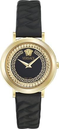 Versace Delphinus Leather Watch