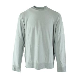 Stone Island Rondgebreide trui - Heren - Ronde hals truien - Blauw - 2XL - Katoen - Truien & Vesten