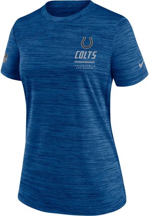 Nike Indianapolis Colts Sideline Velocity Nike Womens Dri-FIT NFL T-Shirt in Blue | 03EY4LB98-7VD