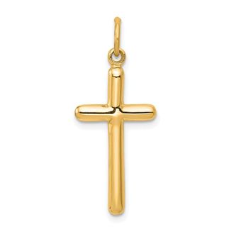 Diamond2Deal 14k Yellow Gold Cross Pendant