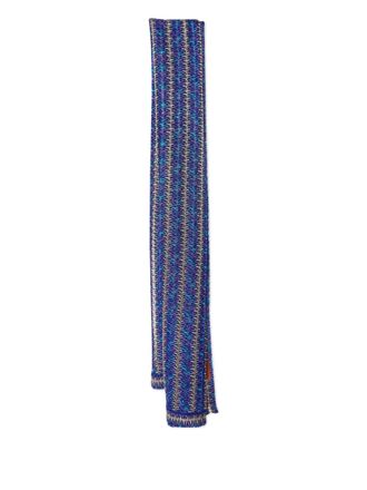 Missoni knitted scarf - Blue