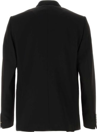 Fendi Double-Breasted Wool Blazer - Black