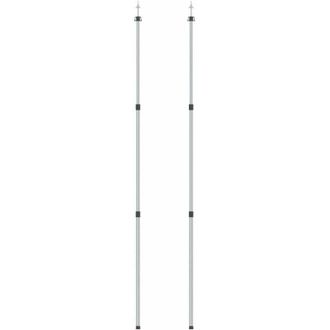 vidaXL Aste Telescopiche per Tende 102-260 cm 2pz in Alluminio - Vidaxl