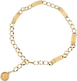 Chanel Pre-owned Vintage Chain Belt - Dames - Vintage Accessoires - Geel - ONE Size - Vintage