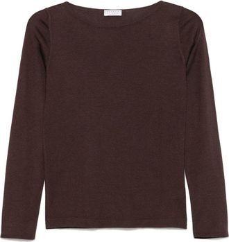 Brunello Cucinelli Cashmere Boat-Neck Sweater