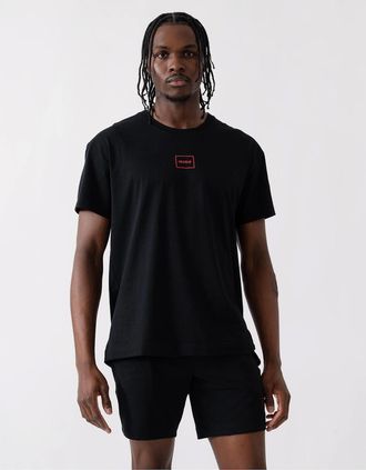 HUGO BOSS Mens HUGO Laze Mens Loungewear T-Shirt - Black 001 - Size: 42