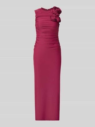 Vero Moda Cocktailkleid mit floralen Applikationen Modell DONA in Bordeaux, Gr&ouml;&szlig;e XL