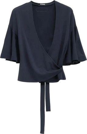 Jacquemus La Maille Paysan - Dames - Blouses - Blauw - S - Polyester - Overhemden