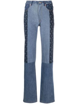 Marine Serre Straight jeans - Blauw