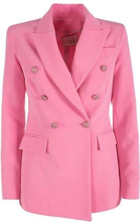 Yes-Zee Elegant Pink Nylon Classic Womens Jacket