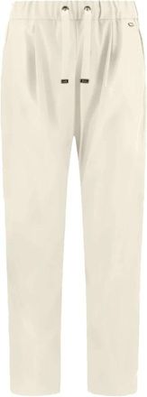 Herno Faux Leather Pants - Dames - Straight fit broeken - Beige - 3XL - Polyester - Broeken
