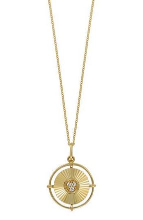 Bony Levy BL Icon Diamond Round Pendant Necklace in 14Ky at Nordstrom Rack, Size 18