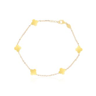 The Lovery Mini Gold Clover Bracelet