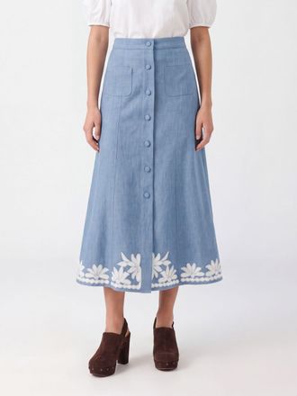 Valentino Garavani Skirt Woman color Denim