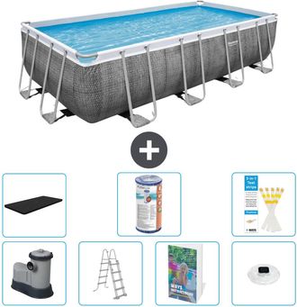 Bestway Piscina Bestway Power Steel Rectangular - 549x274x122 Cm - 8-piezas S622