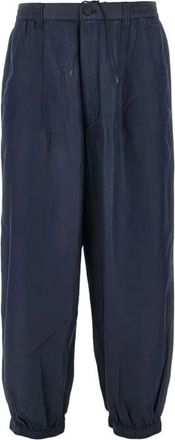 Emporio Armani Broeken, Heren, Blauw, L, Trainingsbroeken