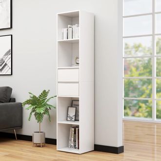 vidaXL Vidaxl - Estanter&iacute;a Librer&iacute;a Madera Contrachapada Blanco 36x30x171 Cm